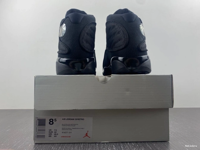 Rep TBkick 414571-011 Retro Jordan 13 Air Black Cat 0724
